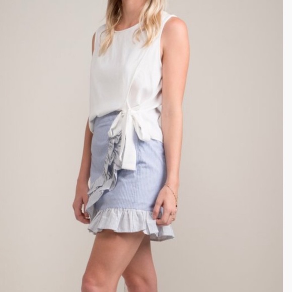 Greylin Zoey Mixed Striped Ruffle Skirt Size XS - Picture 3 of 7